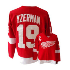 Detroit Red Wings Steve Yzerman #19 Red Throwback Jersey