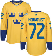 Sweden Team 2016 World Cup of Hockey #72 Patric Hornqvist Yellow Premier Jersey