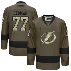 Tampa Bay Lightning Victor Hedman #77 Green Camo Player Jersey 2022 Stanley Cup Finals Patch