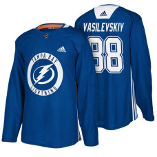 Tampa Bay Lightning #88 Blue New Season Practice Andrei Vasilevskiy Jersey 2022 Stanley Cup Finals Patch