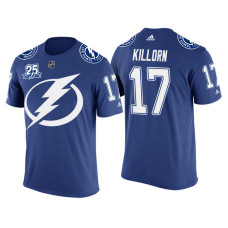 Tampa Bay Lightning Blue Alex Killorn #17 2018 Adidas New Season Shirsey T-shirt