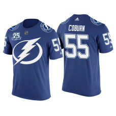 Tampa Bay Lightning Blue Braydon Coburn #55 2018 Adidas New Season Shirsey T-shirt