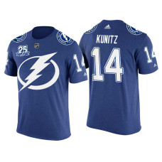 Tampa Bay Lightning Blue Chris Kunitz #14 2018 Adidas New Season Shirsey T-shirt