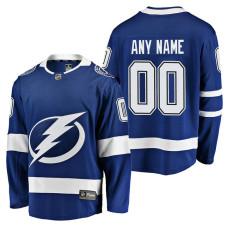 Tampa Bay Lightning 2018 Fanatics Branded Custom Jersey Blue