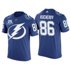 Tampa Bay Lightning Blue Nikita Kucherov #86 2018 Adidas New Season Shirsey T-shirt