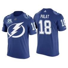 Tampa Bay Lightning Blue Ondrej Palat #18 2018 Adidas New Season Shirsey T-shirt