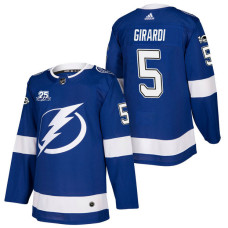 Tampa Bay Lightning #5 Dan Girardi Blue New Season Player Home Jersey 2022 Stanley Cup Finals Patch