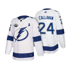 Tampa Bay Lightning #24 Ryan Callahan White 2018 New Season Team Road Jersey