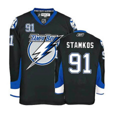 Tampa Bay Lightning Steven Stamkos #91 Black/Blue Premier Jersey