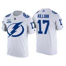 Tampa Bay Lightning White Alex Killorn #17 2018 Adidas New Season Shirsey T-shirt