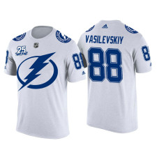 Tampa Bay Lightning White Andrei Vasilevskiy #88 2018 Adidas New Season Shirsey T-shirt