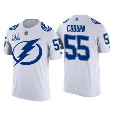 Tampa Bay Lightning White Braydon Coburn #55 2018 Adidas New Season Shirsey T-shirt