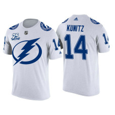 Tampa Bay Lightning White Chris Kunitz #14 2018 Adidas New Season Shirsey T-shirt