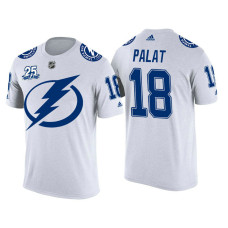 Tampa Bay Lightning White Ondrej Palat #18 2018 Adidas New Season Shirsey T-shirt