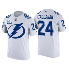 Tampa Bay Lightning White Ryan Callahan #24 2018 Adidas New Season Shirsey T-shirt