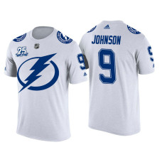 Tampa Bay Lightning White Tyler Johnson #9 2018 Adidas New Season Shirsey T-shirt