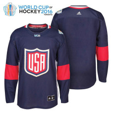 Team USA Adidas Navy 2016 World Cup of Hockey Home Jersey