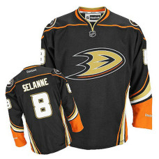 Youth Anaheim Ducks Teemu Selanne #8 Black Alternate Jersey