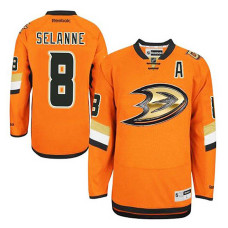 Anaheim Ducks Teemu Selanne #8 Orange Premier Jersey