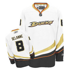 Anaheim Ducks Teemu Selanne #8 White Away Jersey