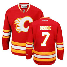 Calgary Flames TJ Brodie #7 Red Alternate Jersey