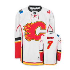 Calgary Flames TJ Brodie #7 White Away Jersey