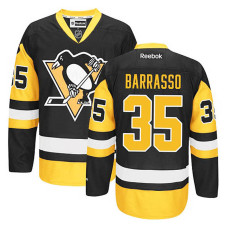 Pittsburgh Penguins Tom Barrasso #35 Black/Gold Alternate Jersey