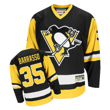 Pittsburgh Penguins Tom Barrasso #35 Black Throwback Jersey