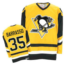 Pittsburgh Penguins Tom Barrasso #35 Gold Throwback Jersey