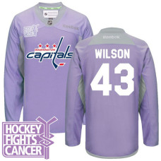 Tom Wilson Washington Capitals #43 Purple Hockey Fights Cancer Jersey