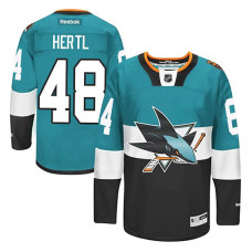 San Jose Sharks Tomas Hertl #48 Teal/Black 2015 Stadium Series Jersey