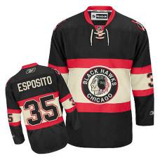 Chicago Blackhawks Tony Esposito #35 Black Alternate Jersey