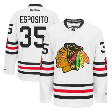 Chicago Blackhawks Tony Esposito #35 White 2015 Winter Classic Jersey