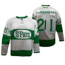 Toronto Maple Leafs #21 James Van Riemsdyk White Toronto St. Pats Throwback Jersey