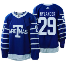 Toronto Maple Leafs #29 William Nylander Blue 1918 Arenas Throwback Jersey