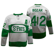 Toronto Maple Leafs #42 Tyler Bozak White Toronto St. Pats Throwback Jersey