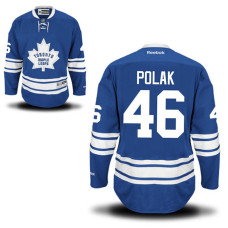 Toronto Maple Leafs Roman Polak #46 Royal Blue Alternate Premier Jersey