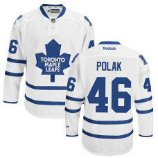 Toronto Maple Leafs Roman Polak #46 White Away Premier Jersey