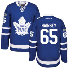 Toronto Maple Leafs #65 Ron Hainsey Royal Anniversary Patch Reebok Home Premier Jersey