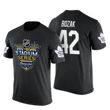 Toronto Maple Leafs #42 Tyler Bozak Black 2018 Stadium Series T-shirt