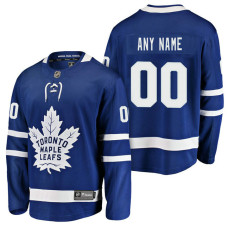 Toronto Maple Leafs 2018 Fanatics Branded Custom Jersey Blue