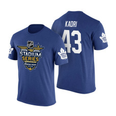 Toronto Maple Leafs #43 Nazem Kadri Blue 2018 Stadium Series T-shirt