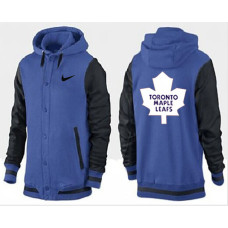 Toronto Maple Leafs Blue/Black Join In The Club Button Up Varsity Jacket