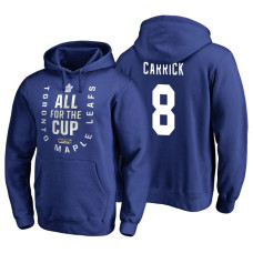 Toronto Maple Leafs #8 Connor Carrick Blue 2018 Stanley Cup Playoffs Hoodie