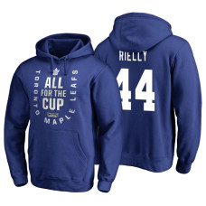 Toronto Maple Leafs #44 Morgan Rielly Blue 2018 Stanley Cup Playoffs Hoodie