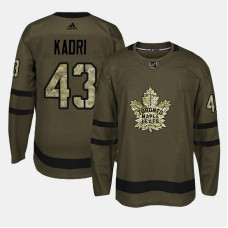 Toronto Maple Leafs #43 Camo Salute To Service Nazem Kadri Jersey