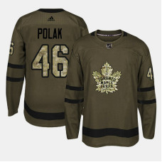 Toronto Maple Leafs #46 Camo Salute To Service Roman Polak Jersey