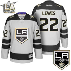 Trevor Lewis #22 Los Angeles Kings Gray 50th Anniversary Jersey