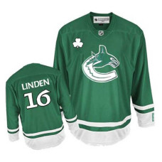 Vancouver Canucks Trevor Linden #16 Green St. Patrick's Day Jersey