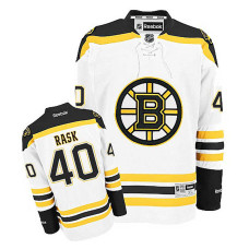 Women's Boston Bruins Tuukka Rask #40 White Away Jersey